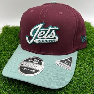 New Era Winnipeg Jets Maroon Blue Two Tone 9Seventy Stretch Snap Adjustable Hat